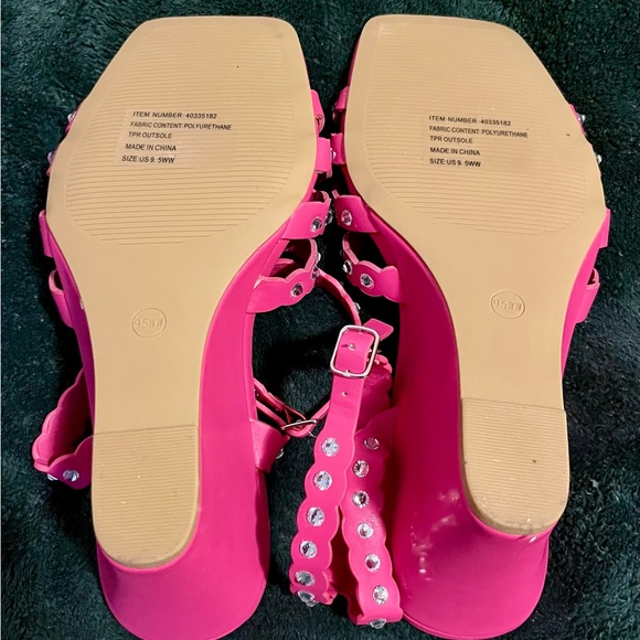 Torrid NEW: pink Wedges - Picture 9 of 9